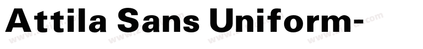 Attila Sans Uniform字体转换